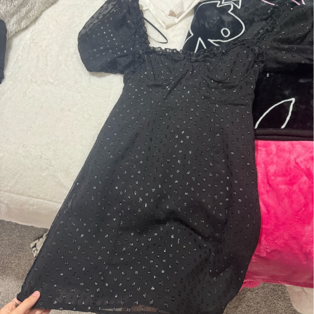 Forever 21 Black Long Sleeve Dress
